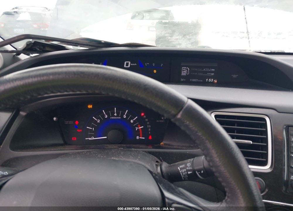 2013 HONDA CIVIC EX-L VIN: 19XFB2F96DE014262