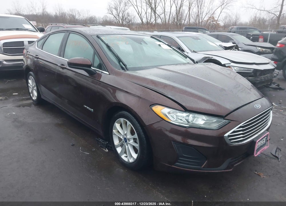 2019 FORD FUSION HYBRID SE VIN: 3FA6P0LU4KR129727