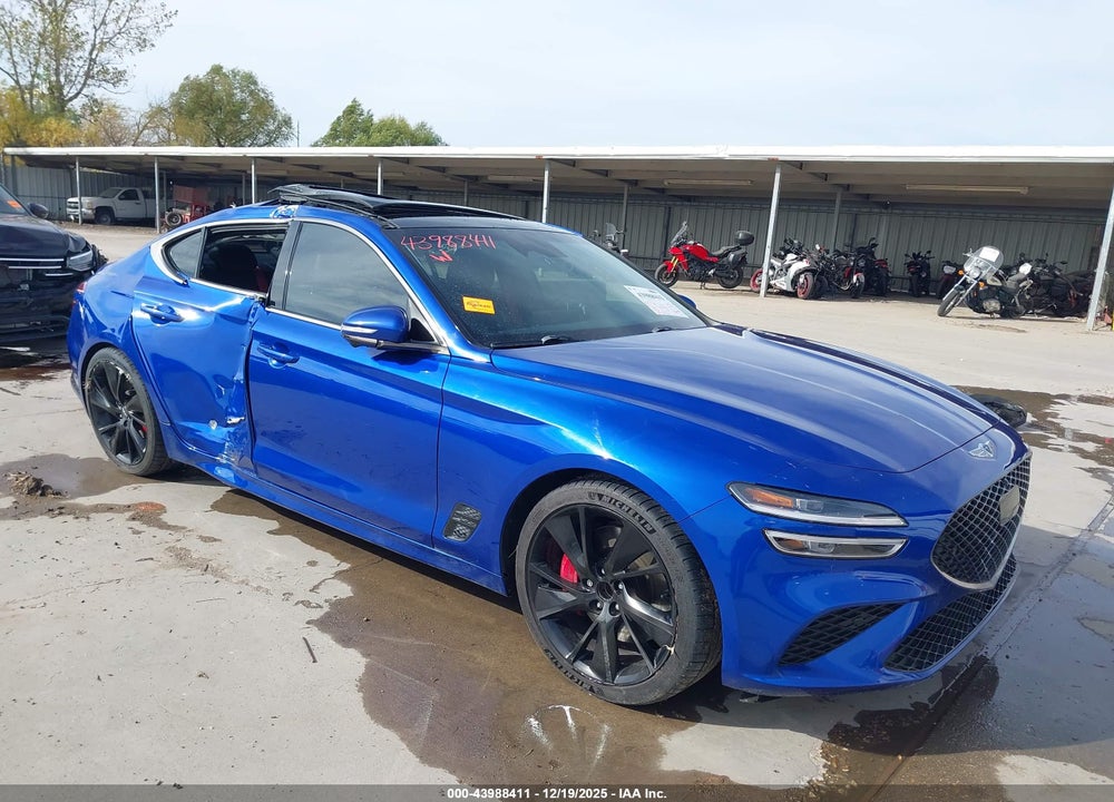2022 GENESIS G70 3.3T RWD VIN: KMTG54TE0NU085650