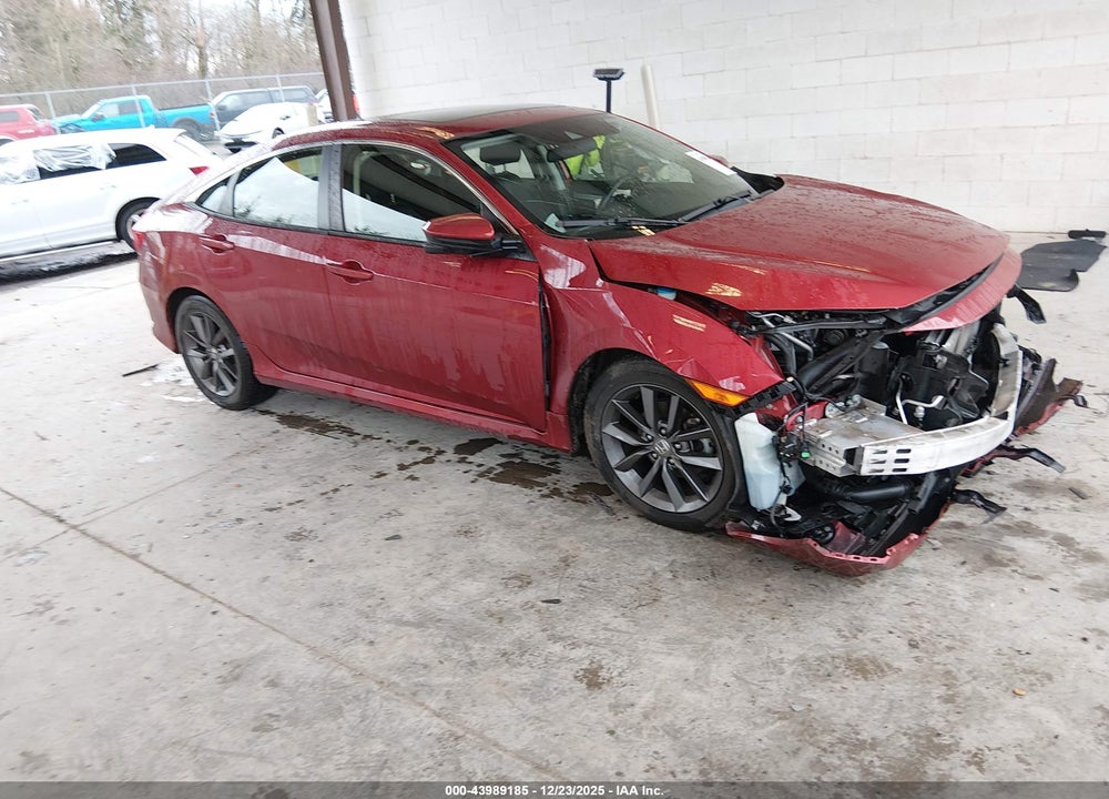 2019 HONDA CIVIC EX VIN: JHMFC1F37KX010722