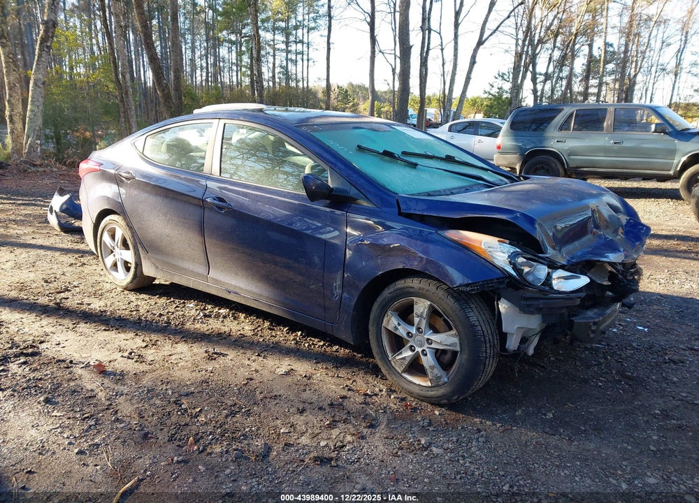 2013 HYUNDAI ELANTRA GLS VIN: 5NPDH4AEXDH446239