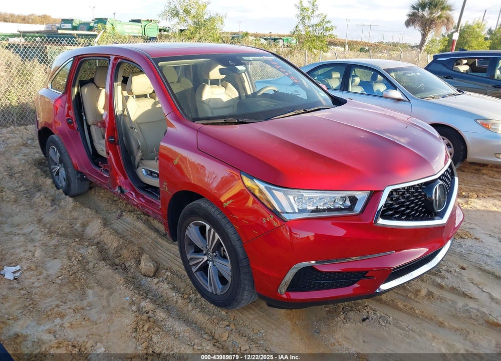 2019 ACURA MDX STANDARD VIN: 5J8YD3H38KL009796