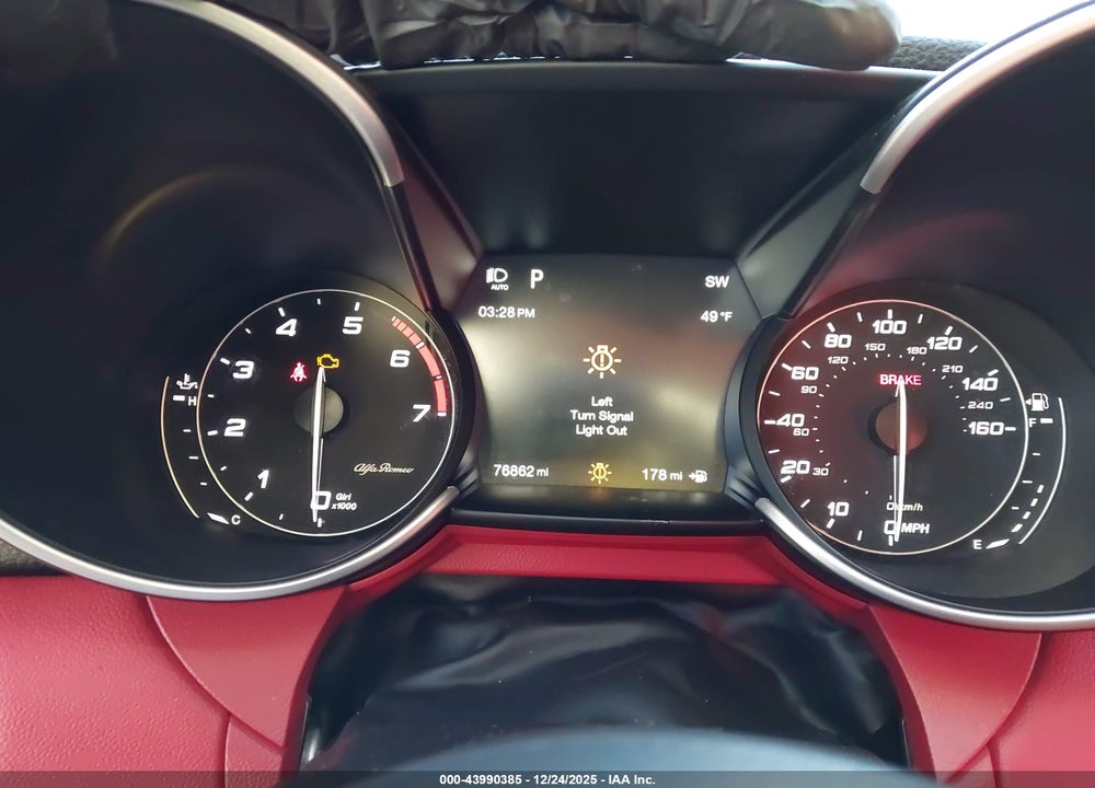 2017 ALFA ROMEO GIULIA AWD VIN: ZARFAEDN8H7531854