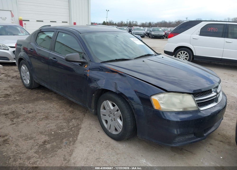 2012 DODGE AVENGER SE VIN: 1C3CDZAB5CN119485