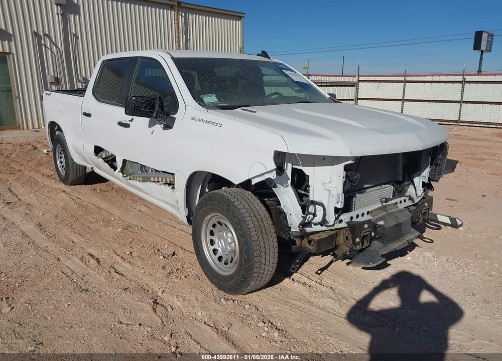 2025 CHEVROLET SILVERADO 1500 4WD  STANDARD BED WT VIN: 1GCPKAEK0SZ271003
