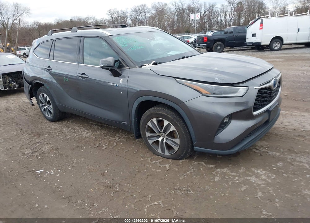 2021 TOYOTA HIGHLANDER HYBRID XLE VIN: 5TDGBRCH4MS535480