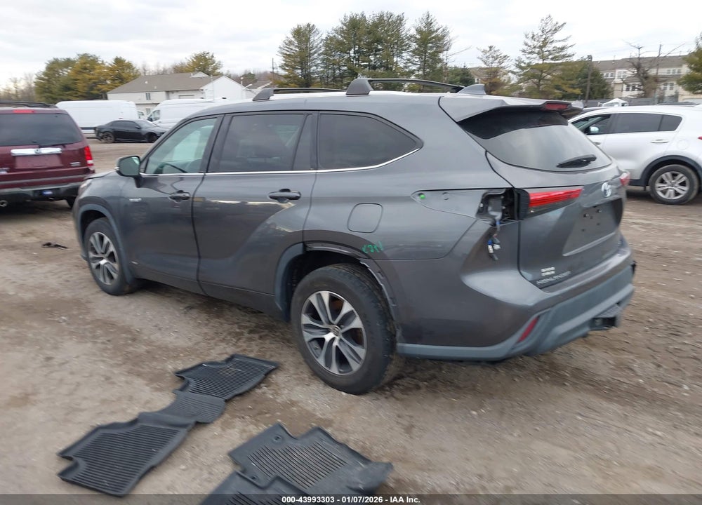 2021 TOYOTA HIGHLANDER HYBRID XLE VIN: 5TDGBRCH4MS535480