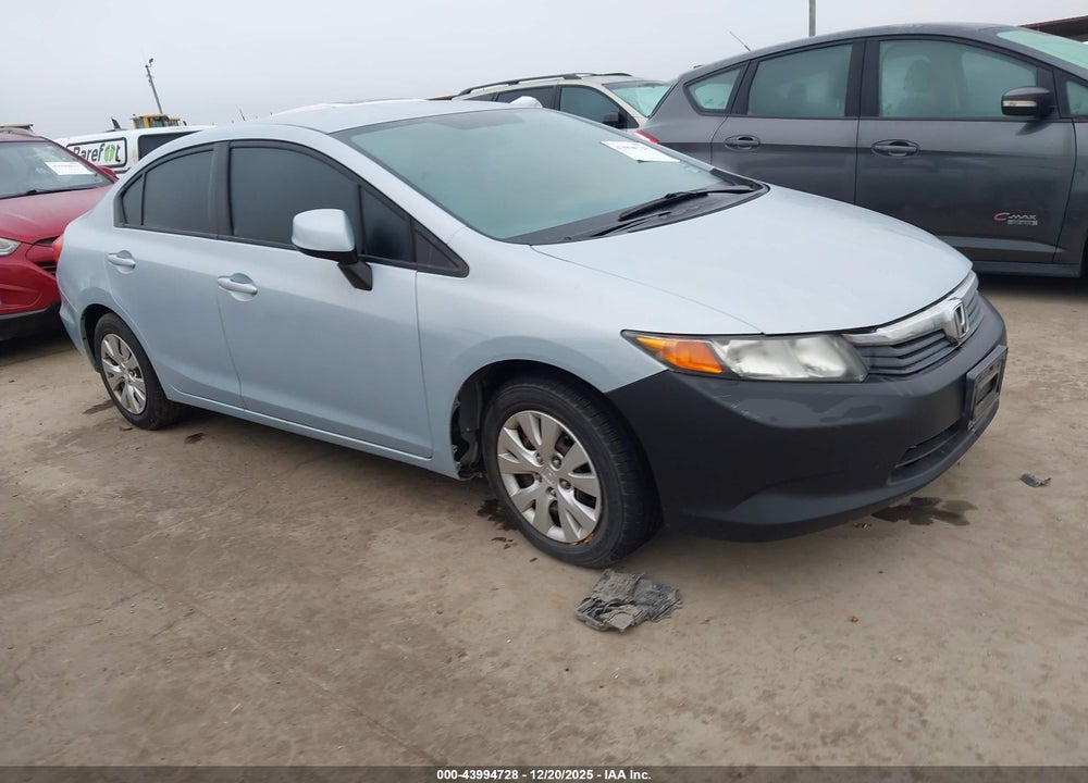 2012 HONDA CIVIC LX VIN: 2HGFB2F58CH577539