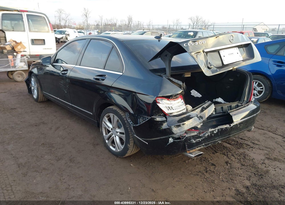 2012 MERCEDES-BENZ C 300 LUXURY 4MATIC VIN: WDDGF8BB7CR229016