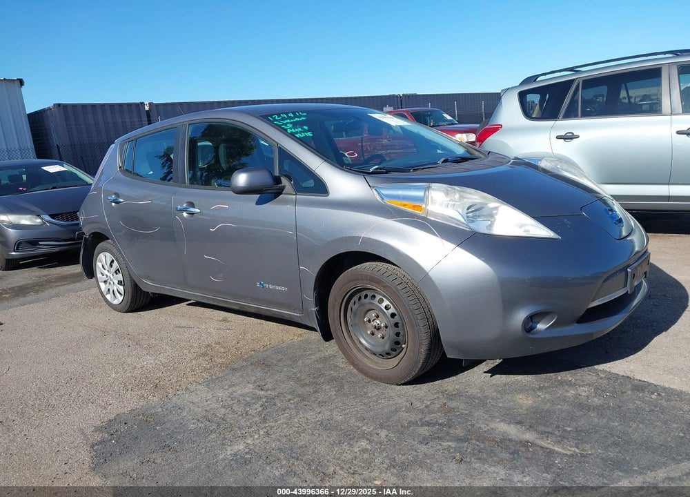2016 NISSAN LEAF S VIN: 1N4AZ0CP1GC301765
