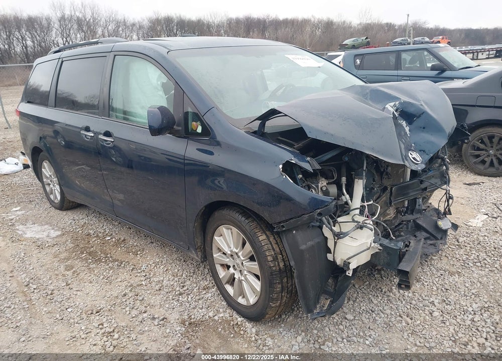 2012 TOYOTA SIENNA LIMITED V6 7 PASSENGER VIN: 5TDYK3DC9CS265634