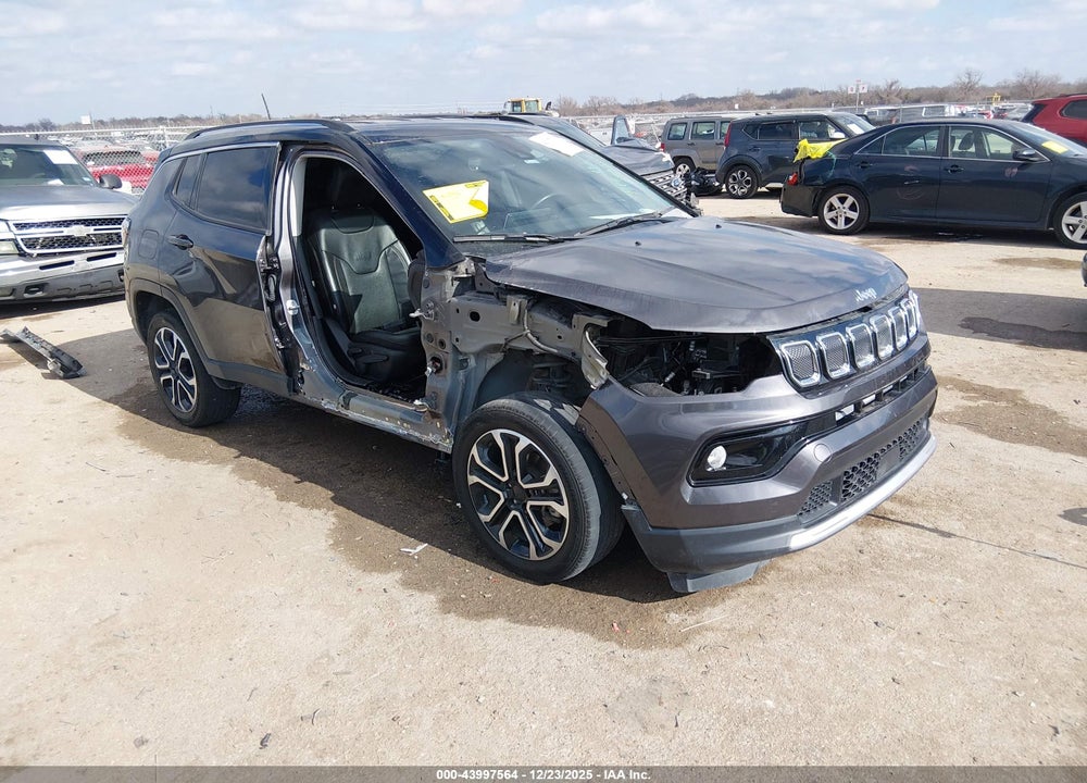 2022 JEEP COMPASS LIMITED 4X4 VIN: 3C4NJDCB3NT161024