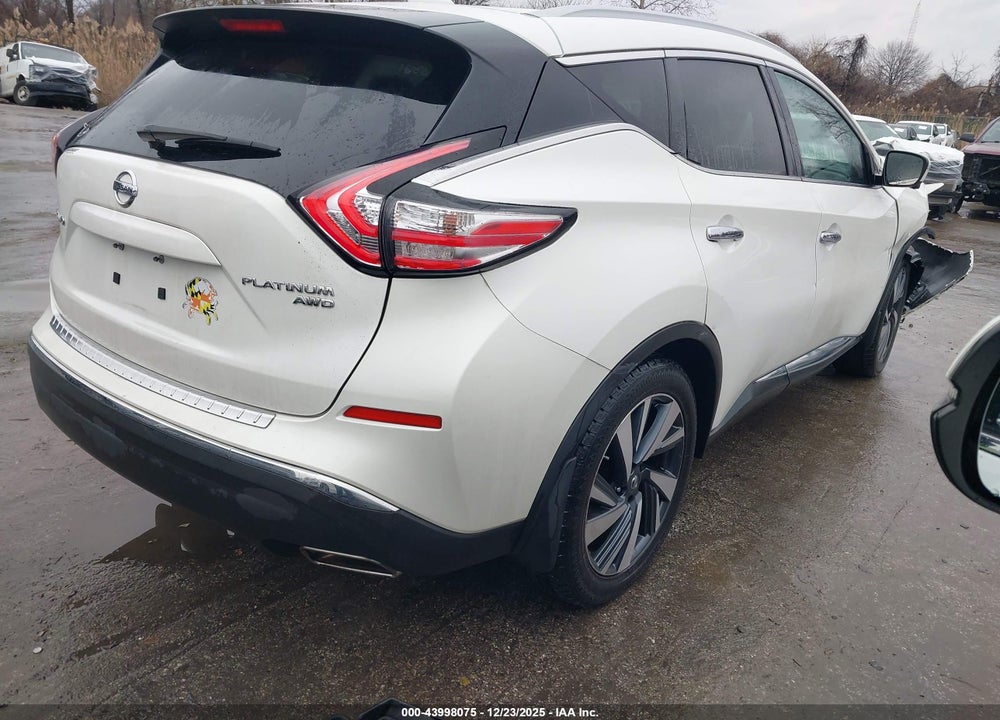 2018 NISSAN MURANO PLATINUM VIN: 5N1AZ2MH4JN107381