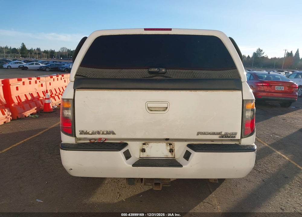 2006 HONDA RIDGELINE RTL VIN: 2HJYK16506H511181
