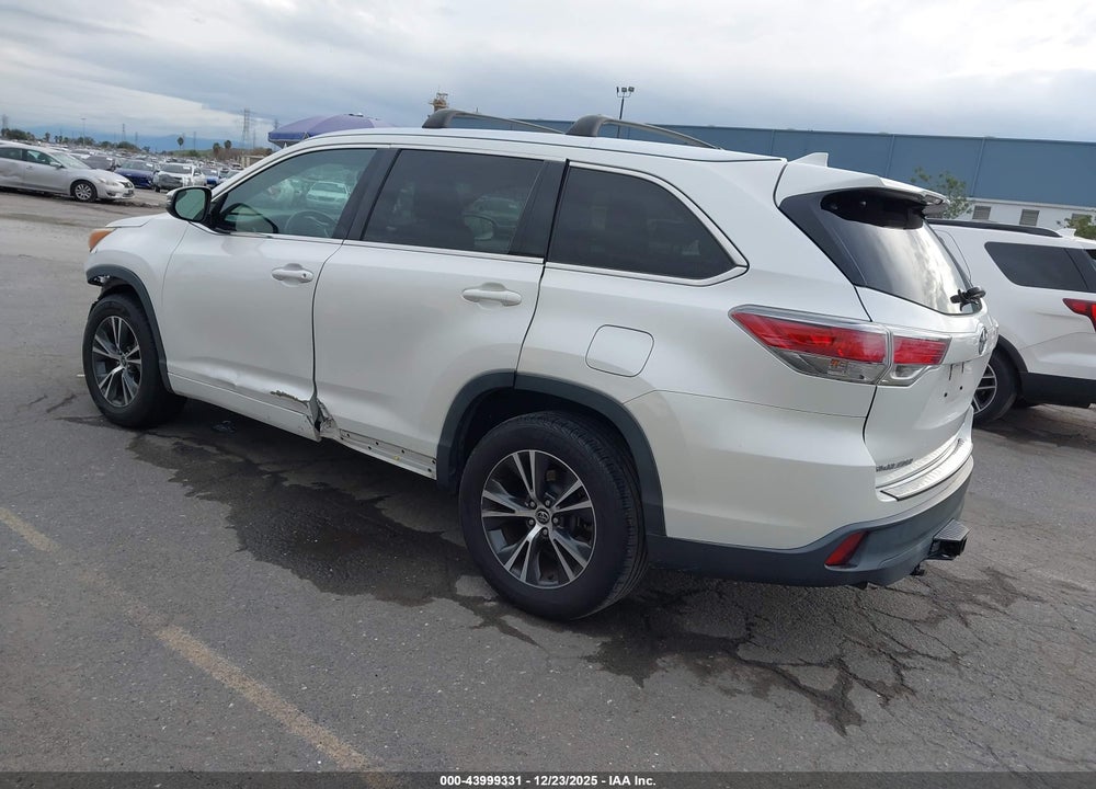 2016 TOYOTA HIGHLANDER XLE V6 VIN: 5TDKKRFH0GS129867