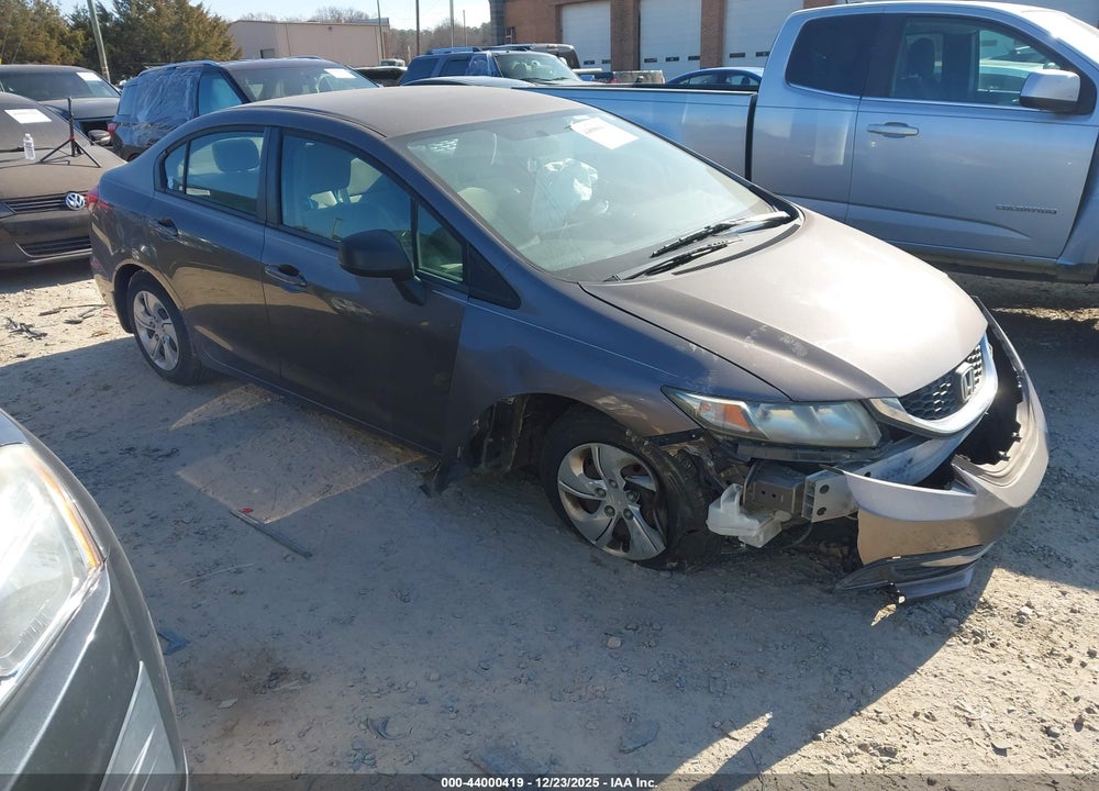 2013 HONDA CIVIC LX VIN: 19XFB2F55DE289585