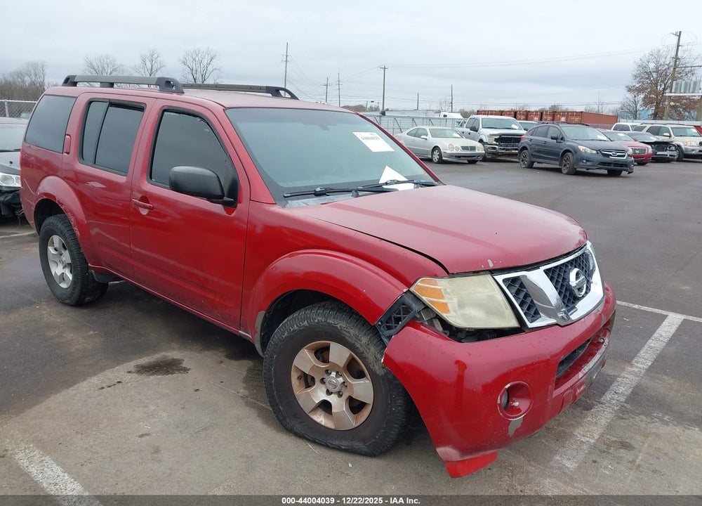 2012 NISSAN PATHFINDER S VIN: 5N1AR1NN8CC608531