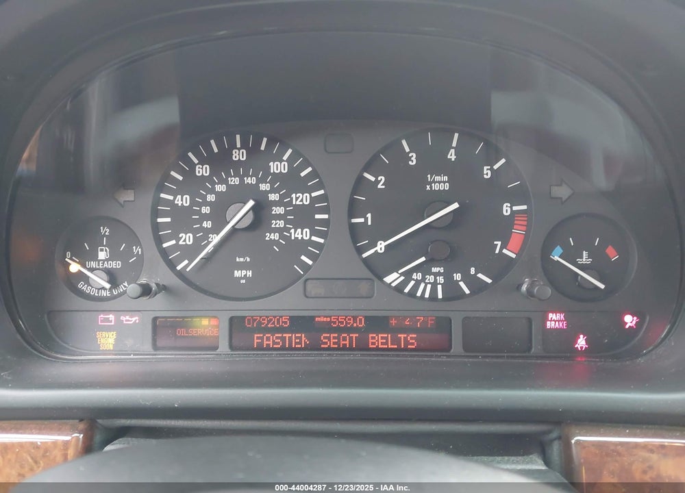 2003 BMW 525I VIN: WBADT33413GF44088