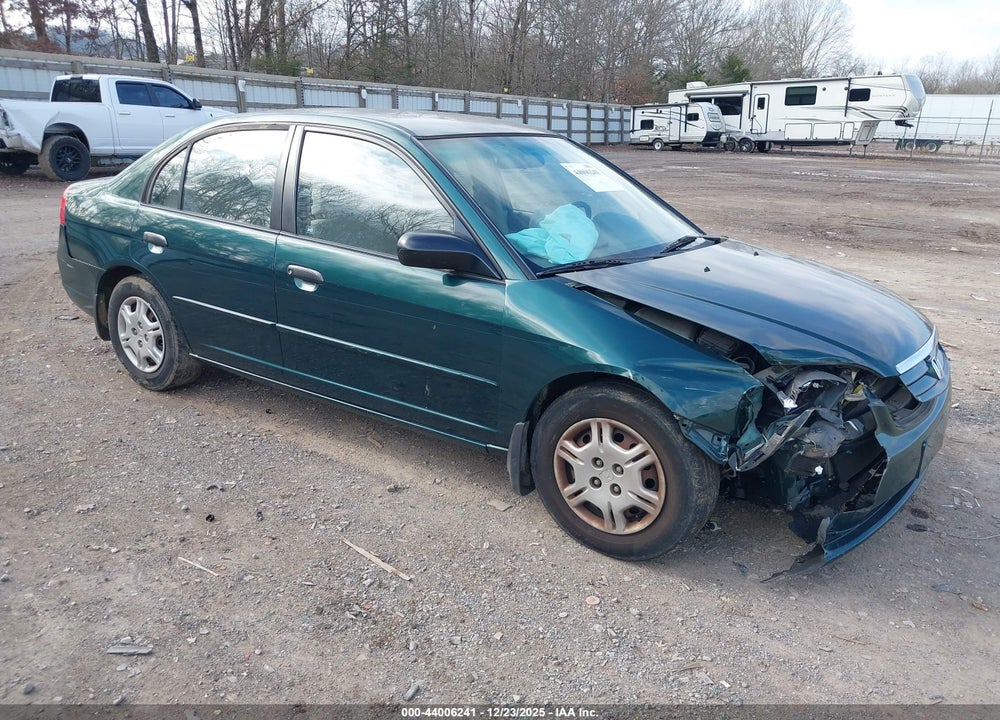 2001 HONDA CIVIC LX VIN: 2HGES16551H605784