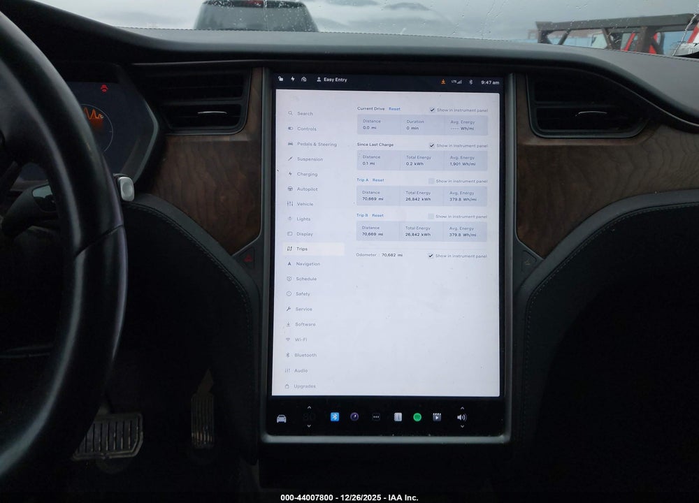 2019 TESLA MODEL X 100D/75D/LONG RANGE/STANDARD RANGE VIN: 5YJXCDE21KF190600