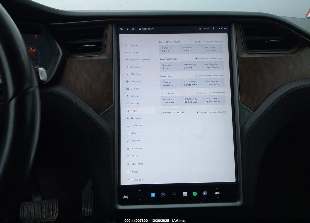 2019 TESLA MODEL X 100D/75D/LONG RANGE/STANDARD RANGE VIN: 5YJXCDE21KF190600