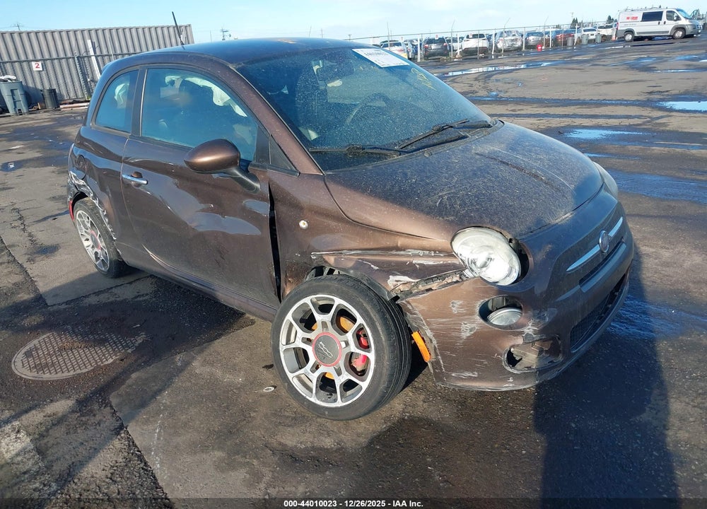 2012 FIAT 500 SPORT VIN: 3C3CFFBRXCT169254