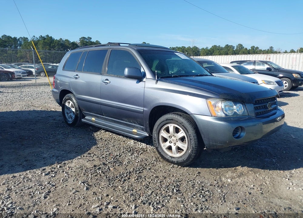 2002 TOYOTA HIGHLANDER V6 VIN: JTEGF21A120037248