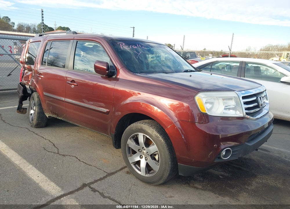 2012 HONDA PILOT TOURING VIN: 5FNYF4H90CB042539