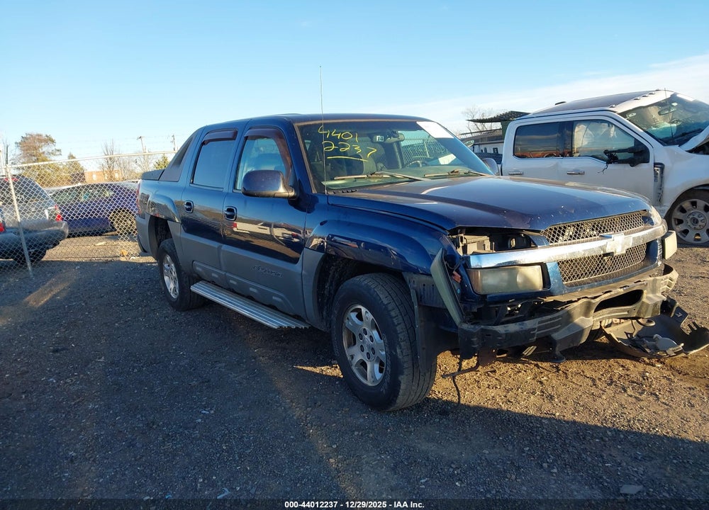 2002 CHEVROLET AVALANCHE 1500 VIN: 3GNEK13T22G325105