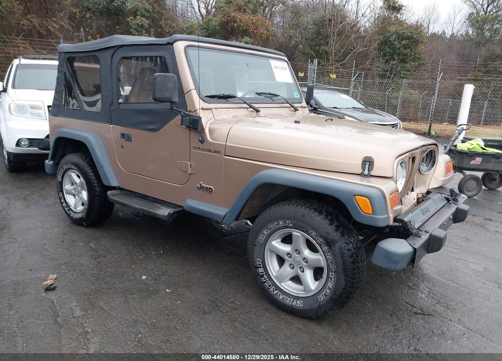 2000 JEEP WRANGLER SE VIN: 1J4FA29P6YP770638