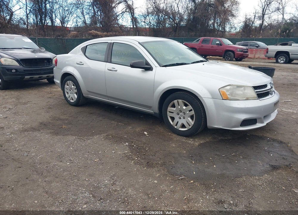 2012 DODGE AVENGER SE VIN: 1C3CDZAB9CN168284