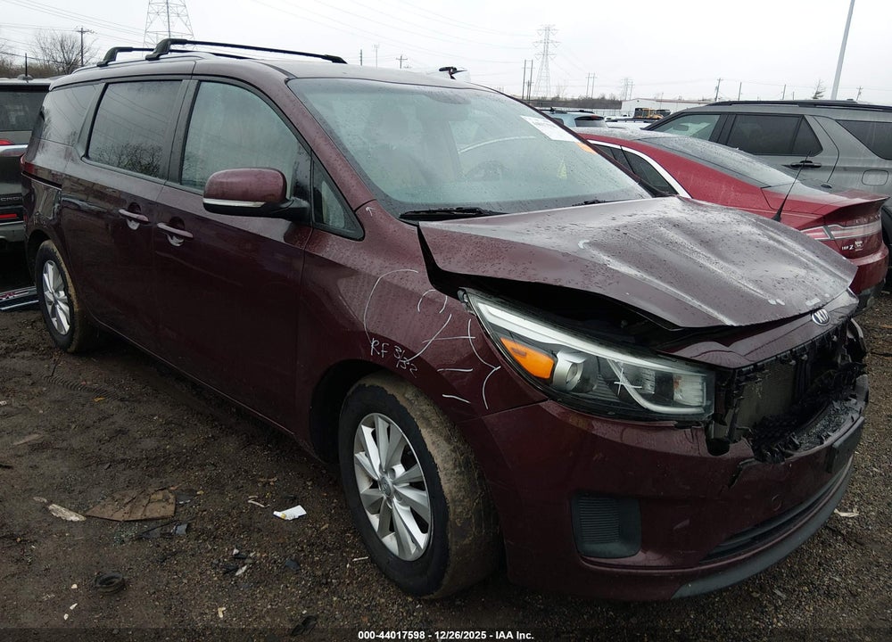 2016 KIA SEDONA LX VIN: KNDMB5C17G6199097