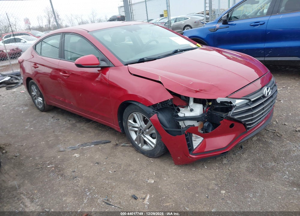 2019 HYUNDAI ELANTRA SEL VIN: KMHD84LF0KU772605