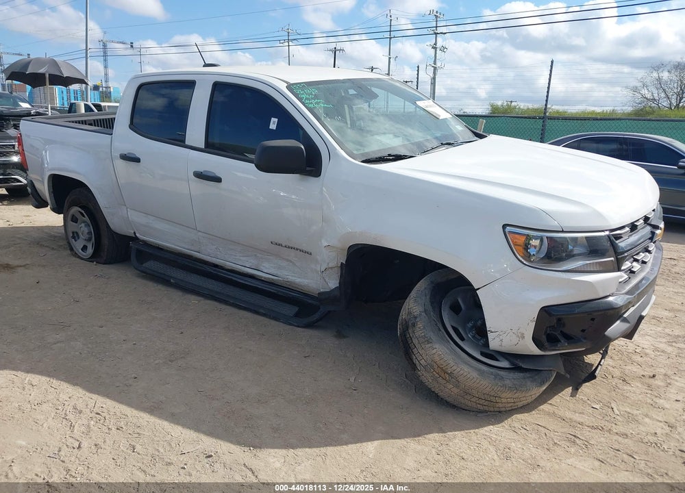 2022 CHEVROLET COLORADO 2WD  SHORT BOX WT VIN: 1GCGSBEN3N1322559