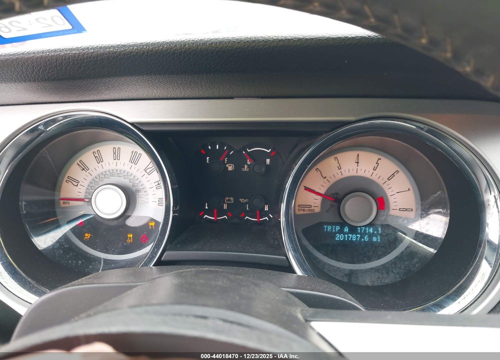 2012 FORD MUSTANG V6 PREMIUM VIN: 1ZVBP8AM7C5280492