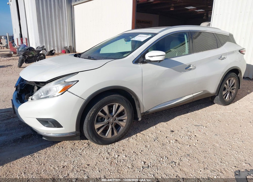 2017 NISSAN MURANO SL VIN: 5N1AZ2MH5HN141954