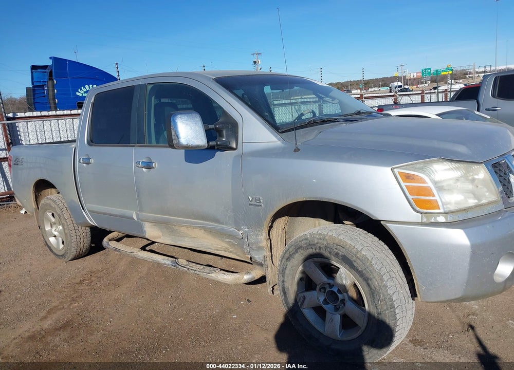 2004 NISSAN TITAN SE VIN: 1N6AA07B04N568540