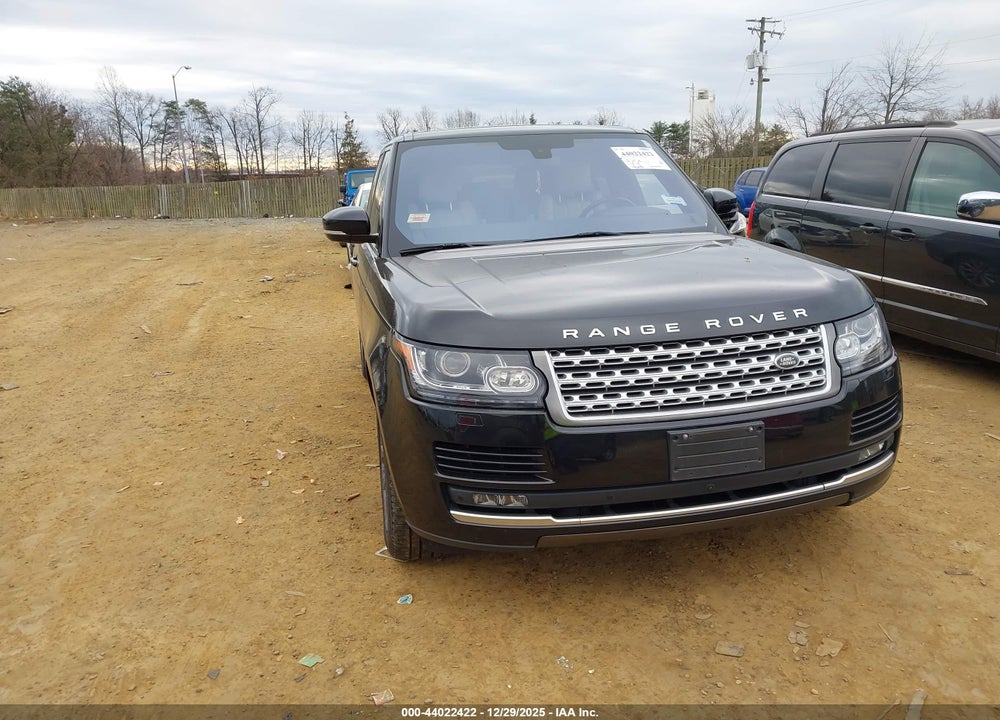 2016 LAND ROVER RANGE ROVER 3.0L V6 SUPERCHARGED HSE VIN: SALGS2PF1GA316244