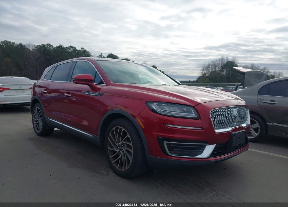 2019 LINCOLN NAUTILUS RESERVE VIN: 2LMPJ8L97KBL15836