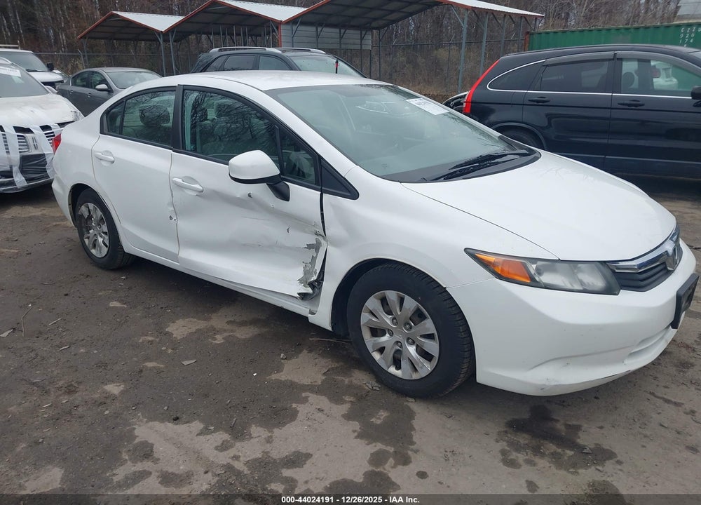 2012 HONDA CIVIC LX VIN: 19XFB2F59CE385038