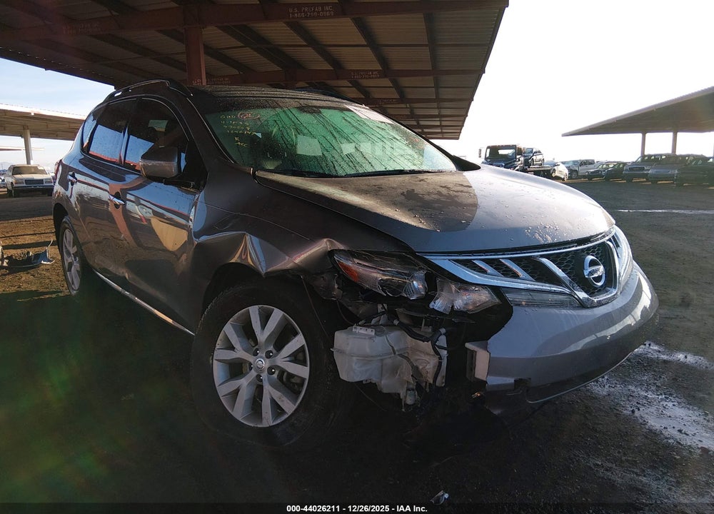 2012 NISSAN MURANO SL VIN: JN8AZ1MU9CW103968