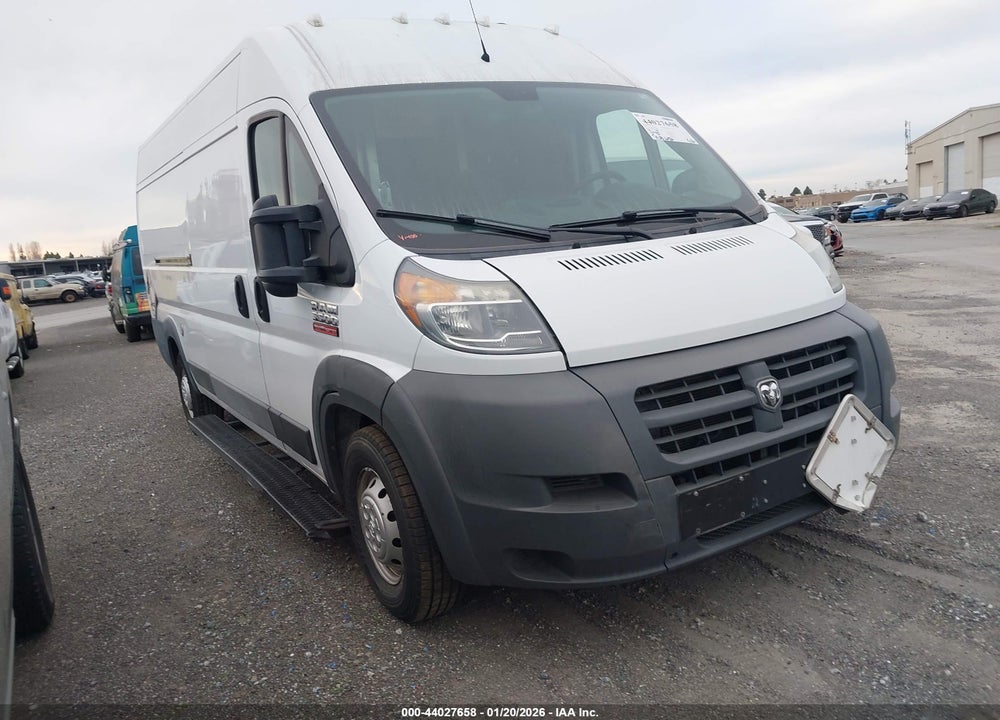 2016 RAM PROMASTER 3500 HIGH ROOF VIN: 3C6URVJG5GE127626