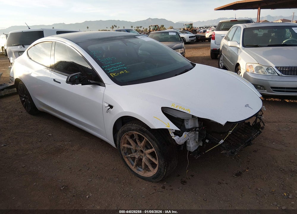 2022 TESLA MODEL 3 REAR-WHEEL DRIVE VIN: 5YJ3E1EA4NF301885