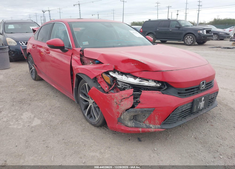 2022 HONDA CIVIC TOURING VIN: 2HGFE1F91NH307978
