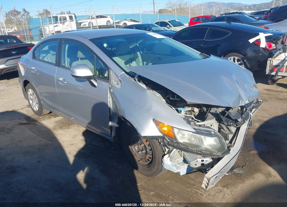 2012 HONDA CIVIC LX VIN: 19XFB2F56CE382761