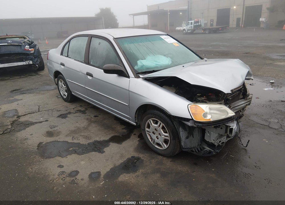 2001 HONDA CIVIC LX VIN: 2HGES16581H612339