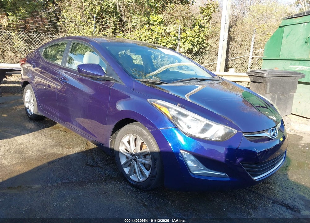 2014 HYUNDAI ELANTRA SE VIN: 5NPDH4AE5EH541907