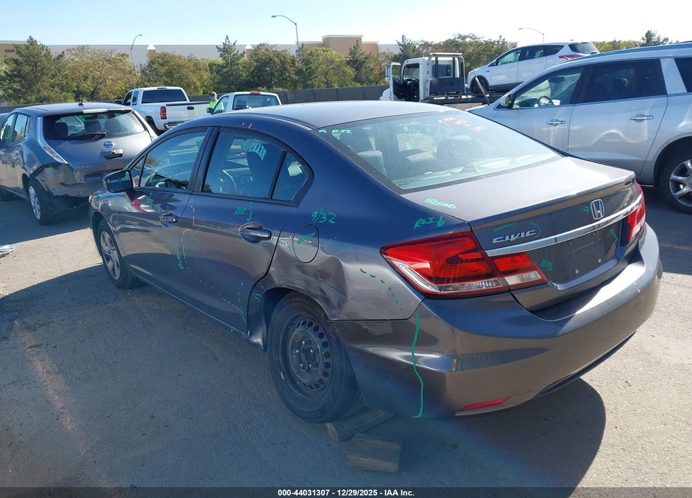 2014 HONDA CIVIC LX VIN: 19XFB2F59EE207245