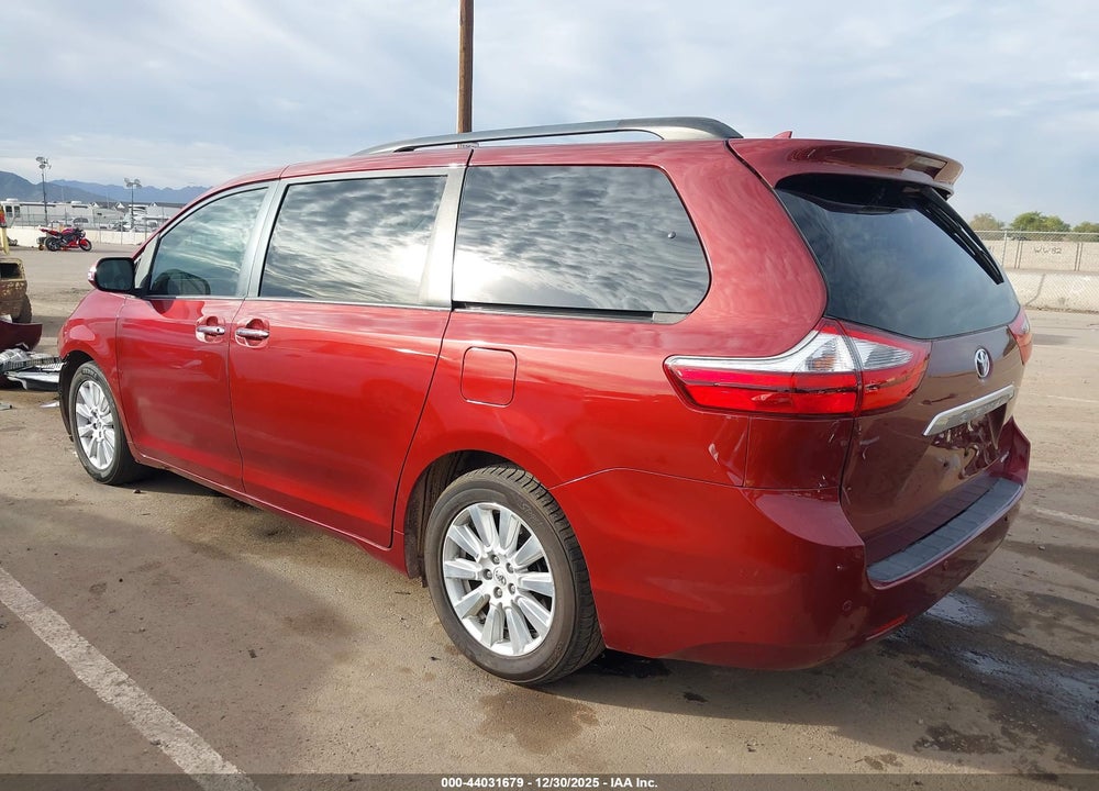 2017 TOYOTA SIENNA LIMITED 7 PASSENGER VIN: 5TDYZ3DC1HS795924
