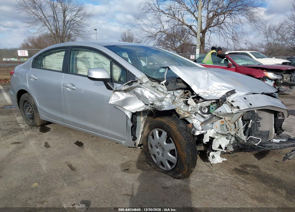 2013 HONDA CIVIC LX VIN: 19XFB2F53DE078109